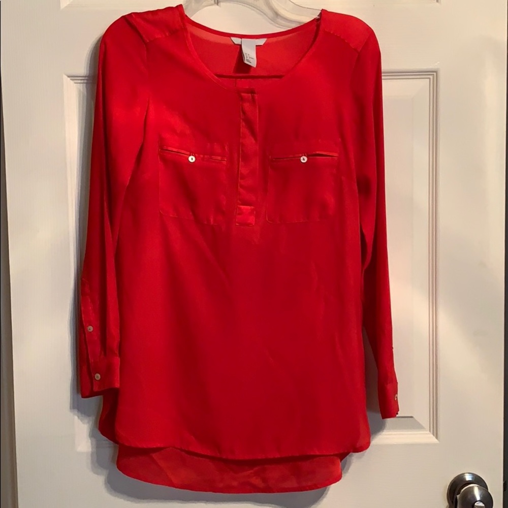 Red HM blouse